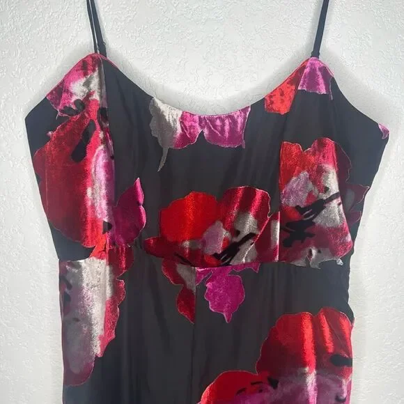 NWT Hutch Nalini Jumpsuit Floral Velvet Size 14